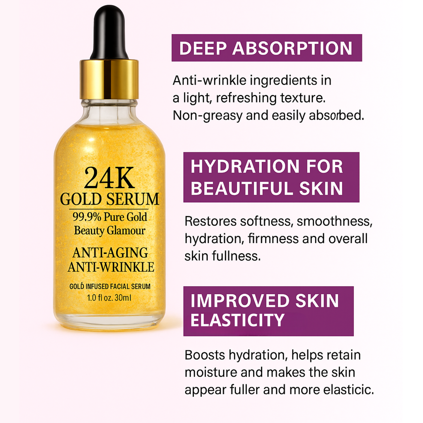 24K Gold Serum – Anti-Aging • Anti-Wrinkle